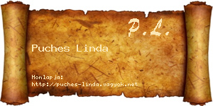 Puches Linda névjegykártya